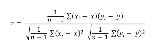 De productmoment correlatie (r) is een maat om de samenhang tussen twee variabelen op interval/ratio niveau te bepalen
